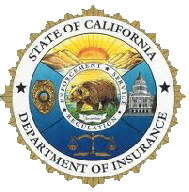 State of California Department of Insurance official seal